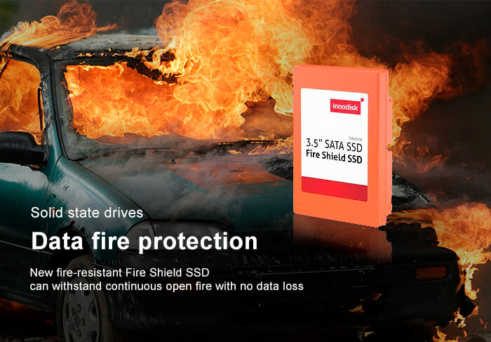 Fire-resistant 3.5” Fire Shield SSD by innodisk