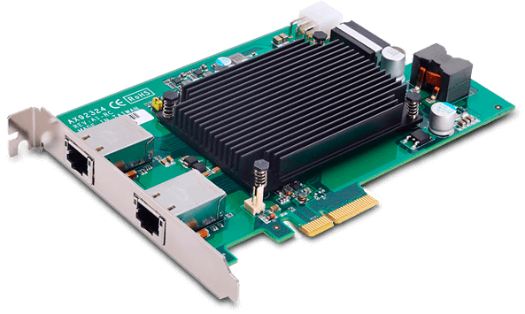 AX92324 – an industrial frame grabber card with 2 10 GigE ports and PoE
