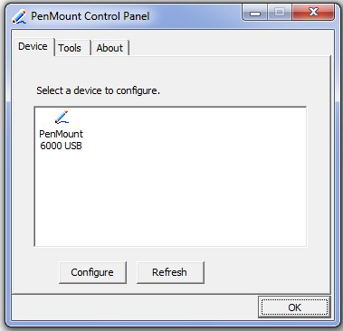 PenMount Control Panel